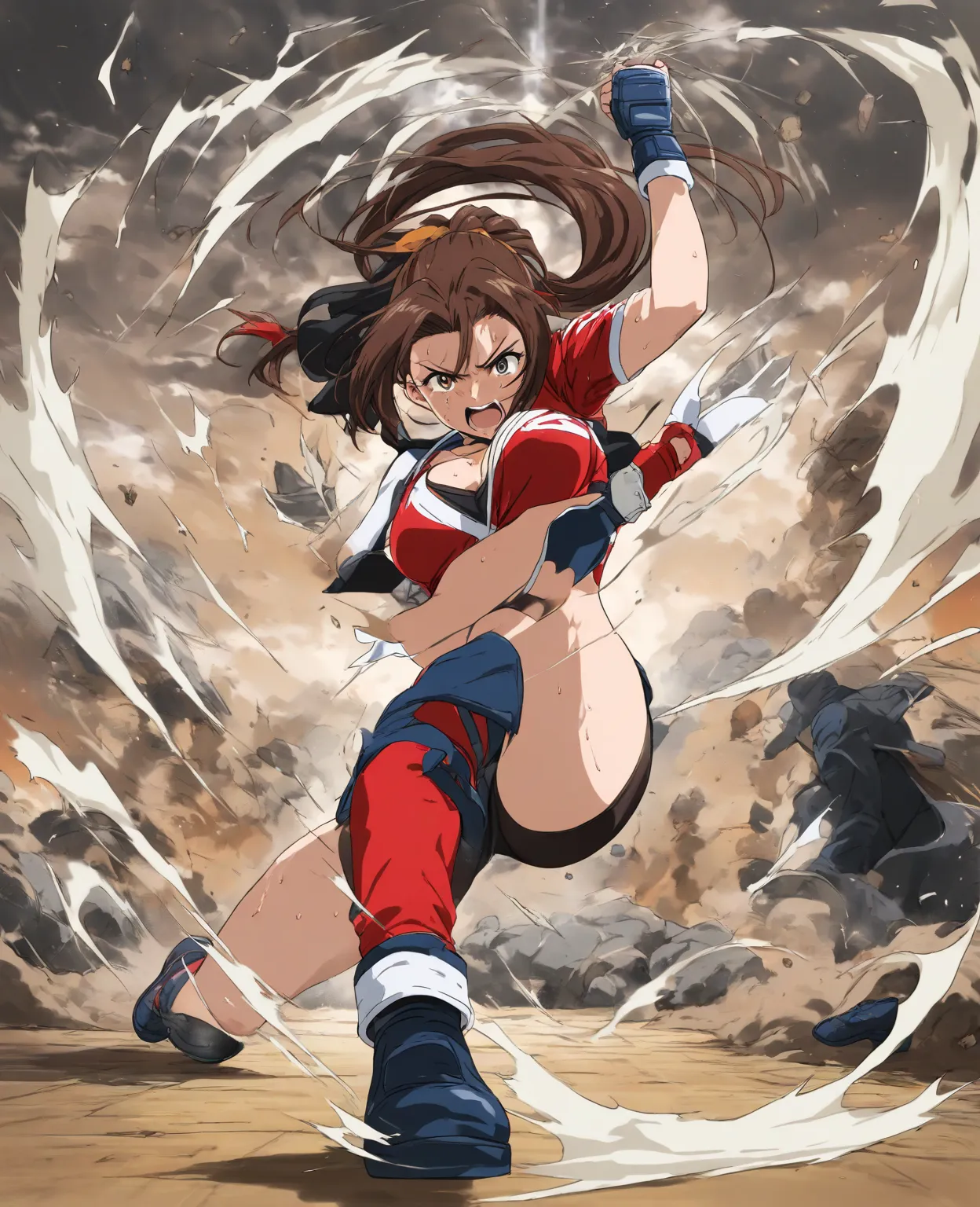 1 girl, fight scene,dynamic pose, japanimation 