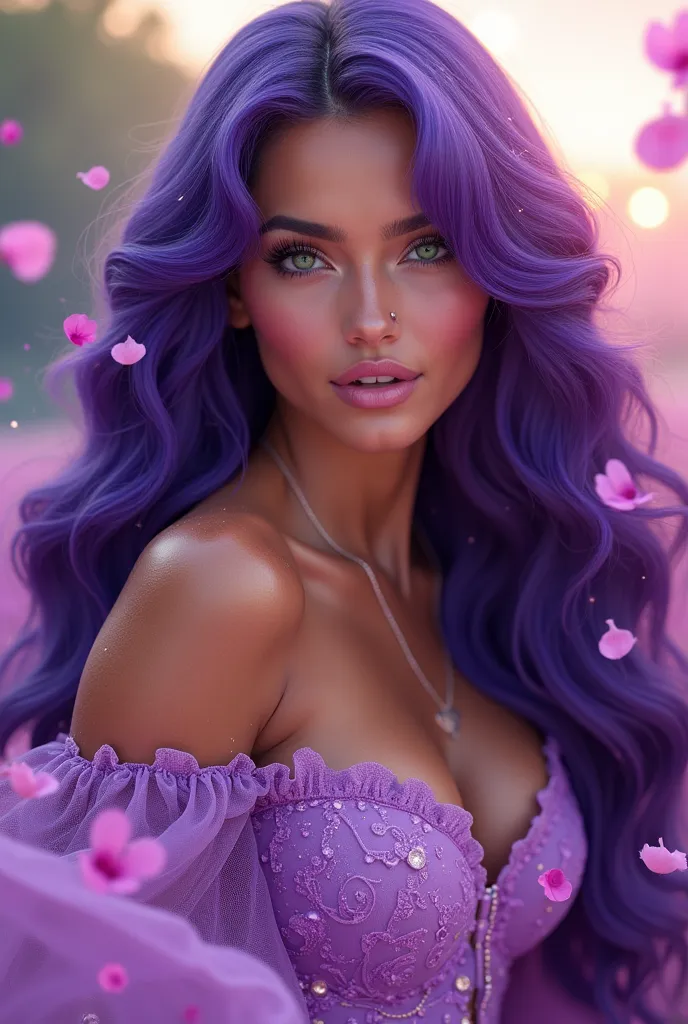 Make a ml hero Esmeralda as a brand ambassador of sunsilk shampoo purple