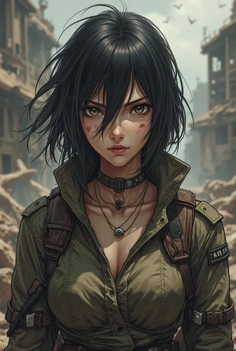 eren yeager`a girl character that looks like e