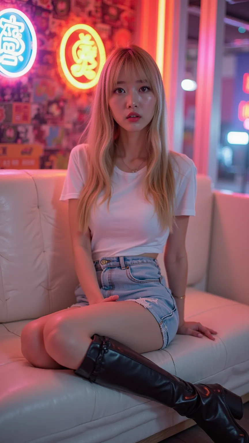 full body, sitting on a white sofa ,( I'm drunk),(I'll put up with the poop),(Fart loudly),21-year-old Japanese woman putting up with abdominal pain and sticking her butt out,japanese,Korean style beauty,(Korean Makeup),Young face,Xiaoyan,Transparency,pure...