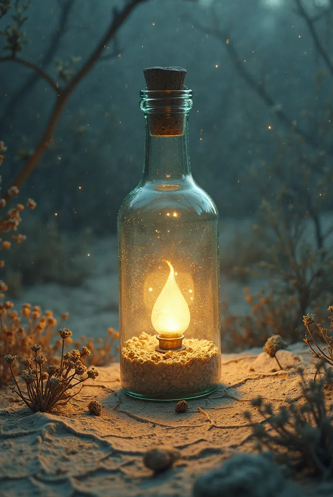 Imagine a niche in which there is a lamp and the lamp is in a bottle. The bottle is like a dry planet being lit by Zaytouna 