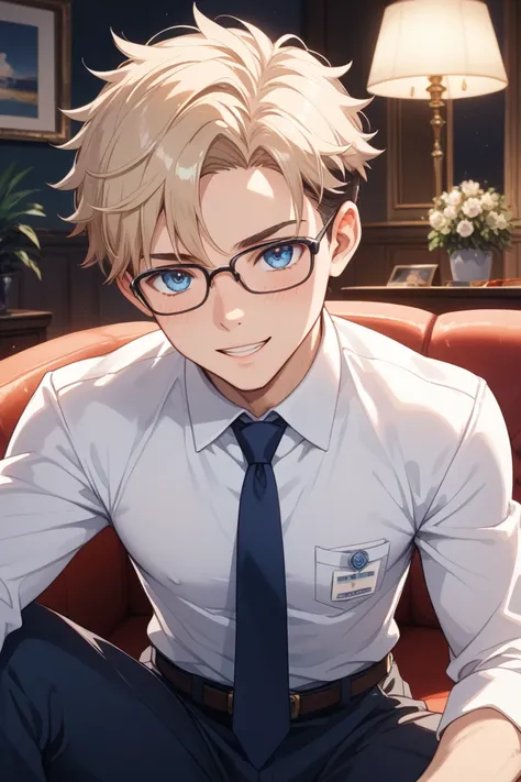  who works as a manager at a foreign IT company、A Japanese man in his early 40s。 full of vitality 、With a confident look、 He gives the impression of being extremely competent at his job。 He wears sophisticated glasses with thin frames、Short, trimmed black ...