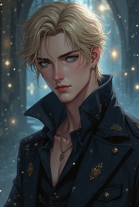 Book character. I want a male like Zhenya like Codename Anastasia yaoi, blonde hair and blue eyes