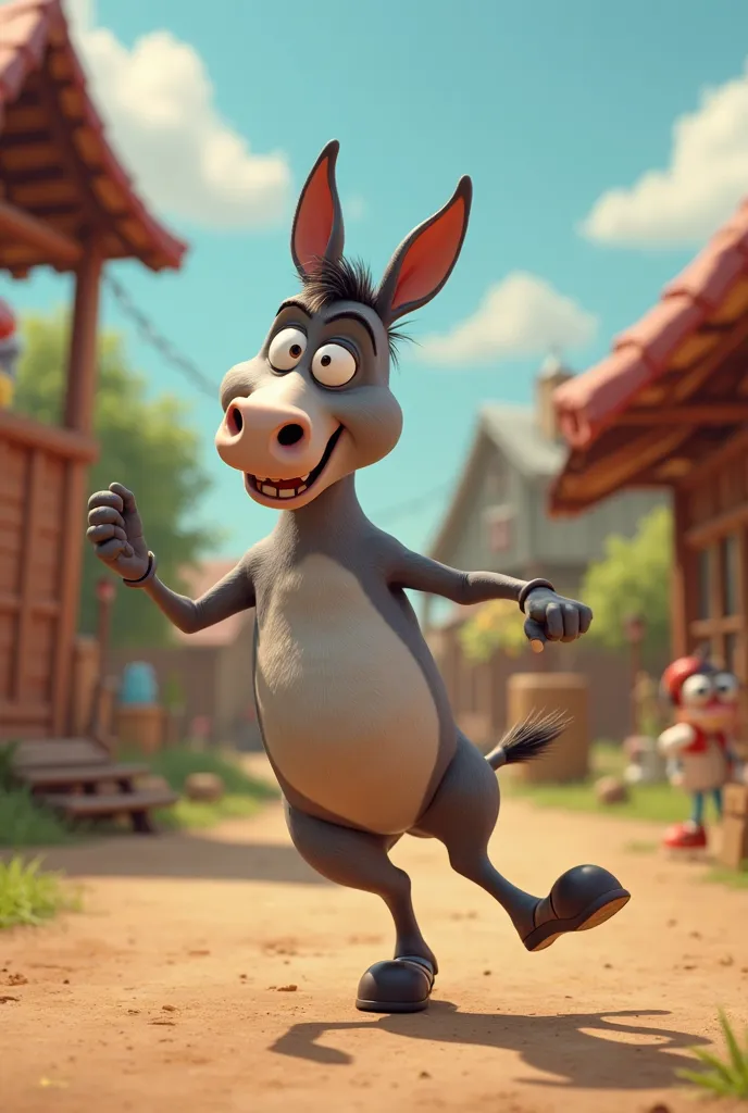 Can you make a twörk throwing donkey animation