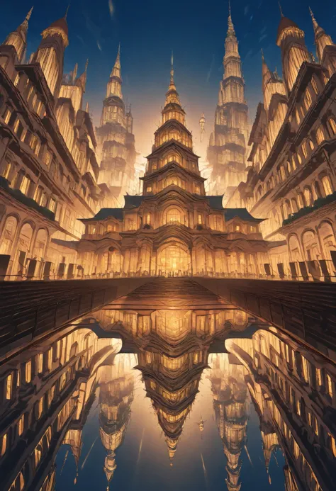 National Scenery, Buildings and structures in Yudana, Elegant Pavilions, Exquisite Structures,  beautiful decorations, Official Masterpiece Art,  delicate details, Dramatic Light and Shadow,  rich colors, realistic like the picture, 4K High Resolution, Ult...