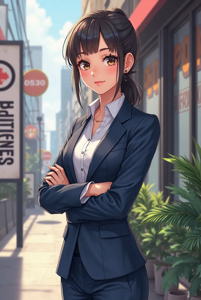 You can make an apprentice Sena with the business management uniform and a business sign 