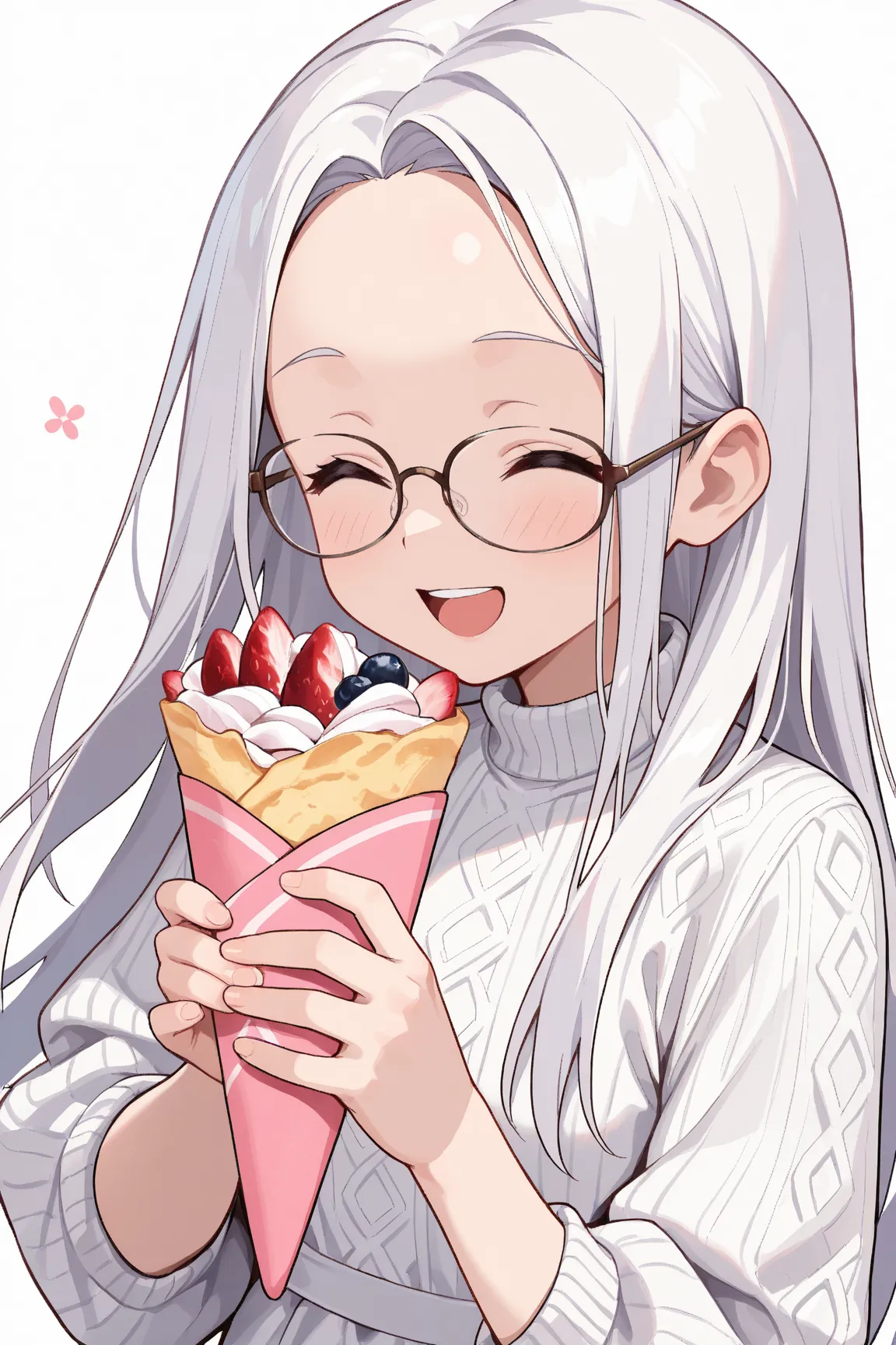 (masterpiece:1.2), (best quality:1.2), (very aesthetic:1.2), (absurdres:1.2), ultra-detailed,extremely detailed,beautiful,extremely detailed CG,ultra detailed background, 8k,16k,perfect hair, perfect fingers,a girl,(solo),beautiful,, (glasses:1.3), white h...