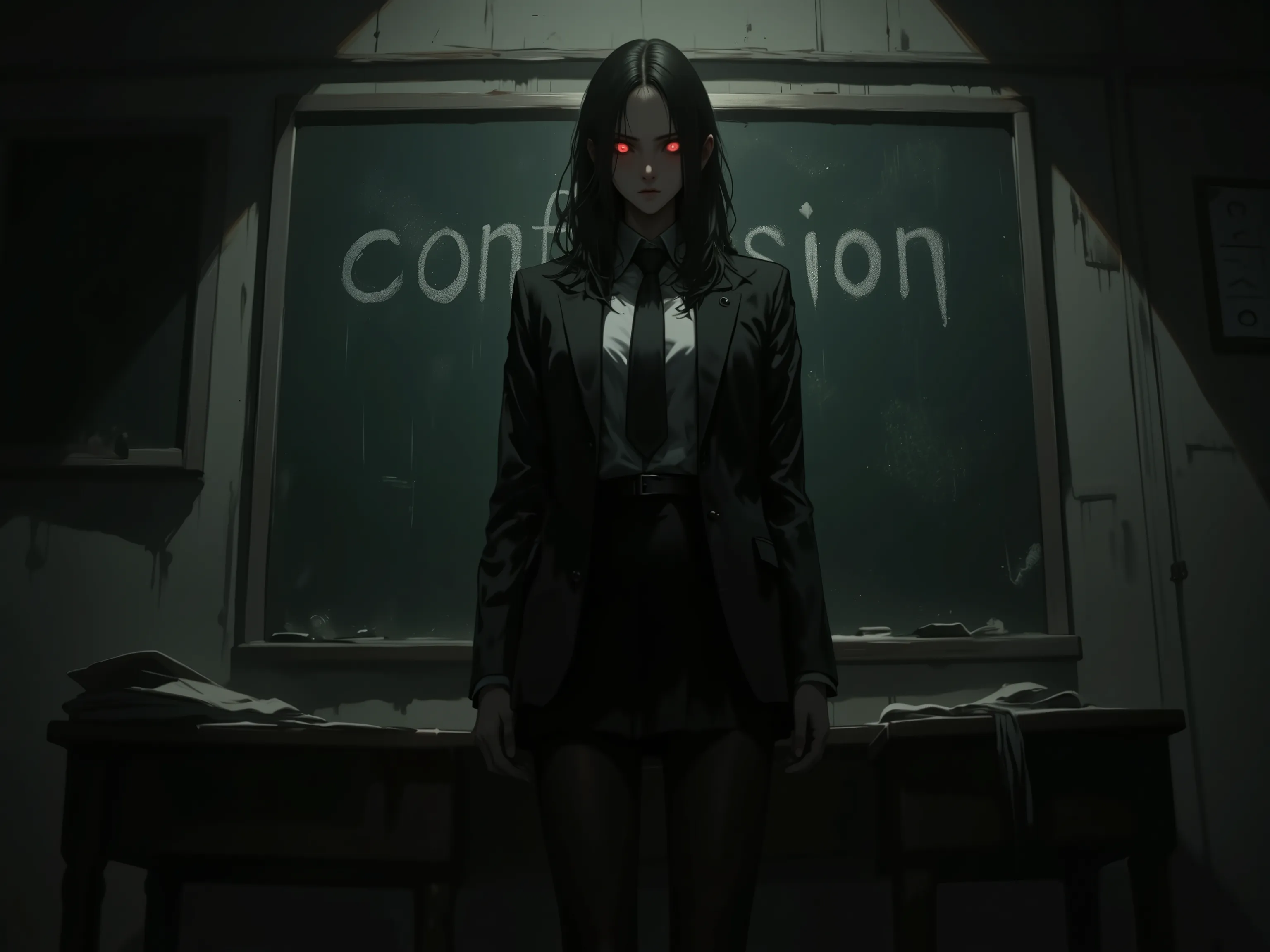 (0309) Theme: Doodles on the Blackboard - "Confession" - Minato Kanae