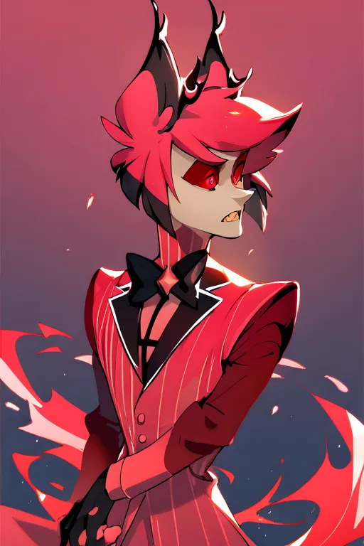 Alastor, [[hazbin hotel]] dances with shadows and Himeras