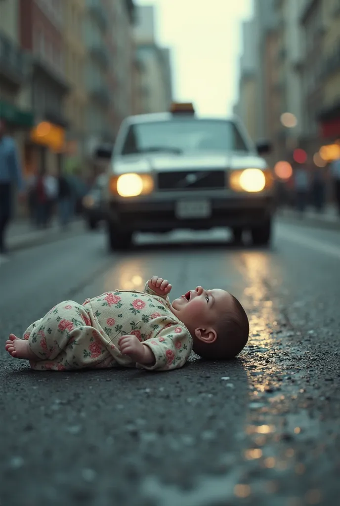 Baby gets hit by car