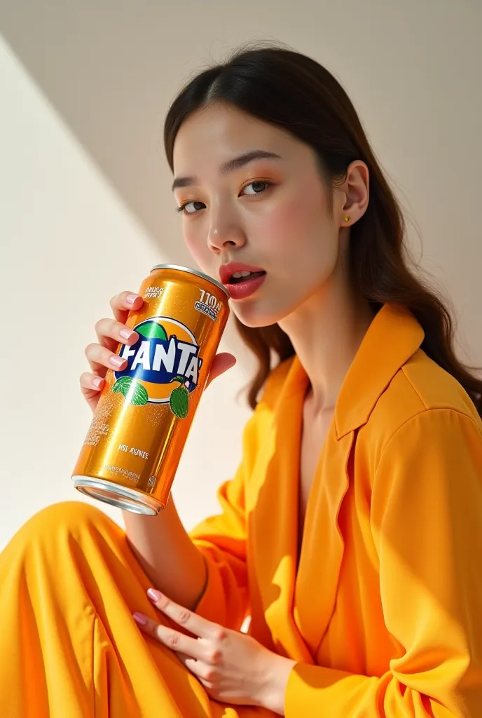 Make the model sip. Fanta from tin