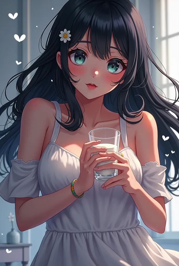 Anime Keke Woman Seeing Milk