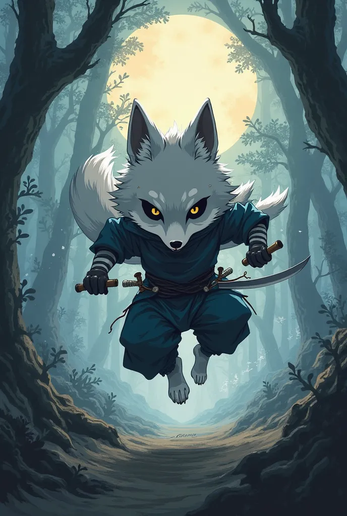 adorable wolf ninja basic