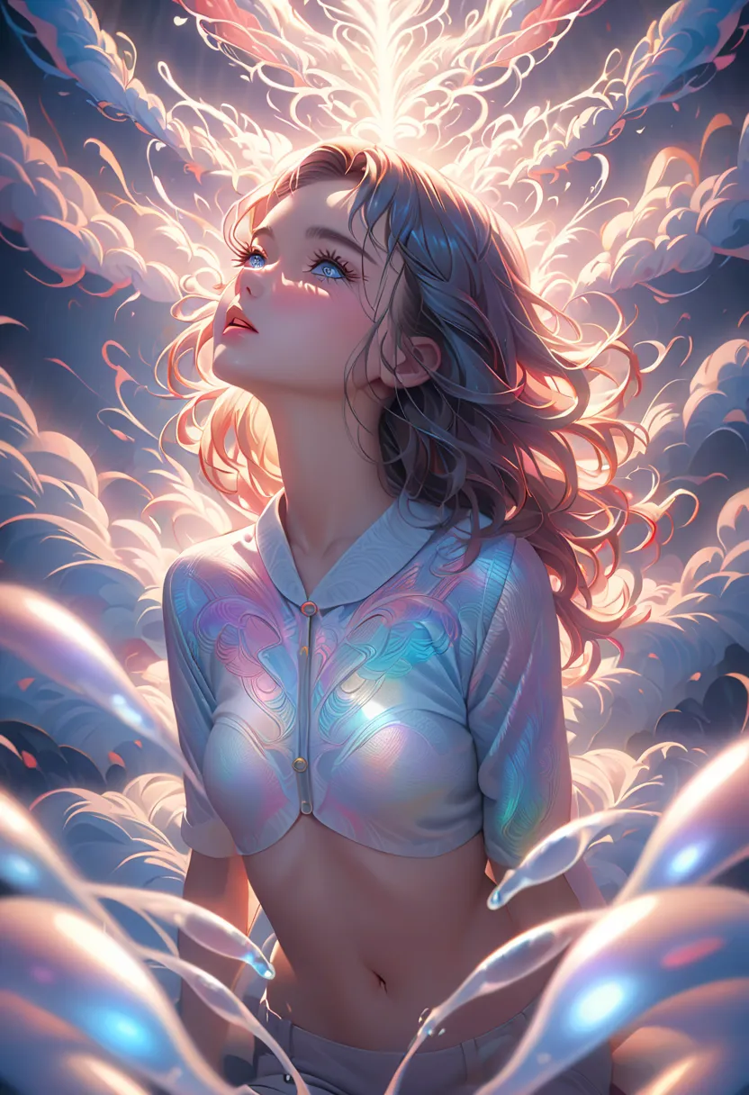  Optical illusion  ,  Art by Brandon Woelfel and (Alex Grey:1.07),   dreamy art ,  high detail,    digital painting  ,   complicated , 8k, ((  trend of swallowing sperm and pubic hair )),  cinematic lighting, Dramatic light,  intense ,  sharp concentration...