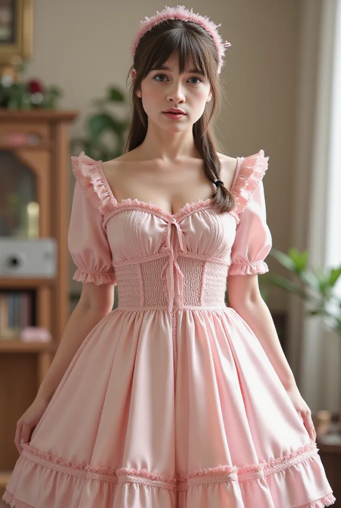 pink lolita dress.