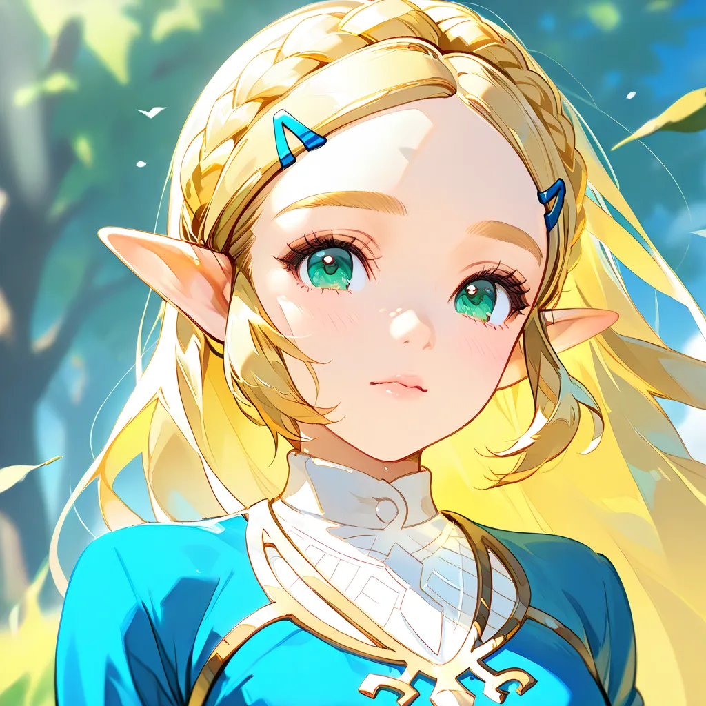 princess zelda, zelda, blonde hair