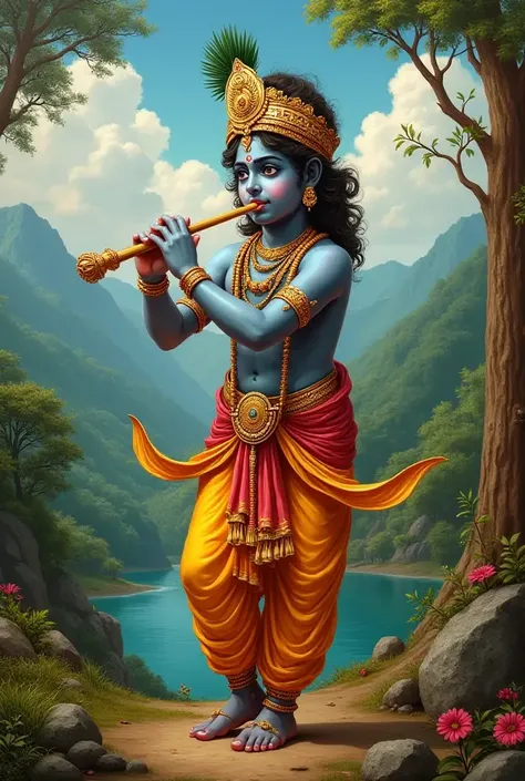 Generate lord little krishna images 