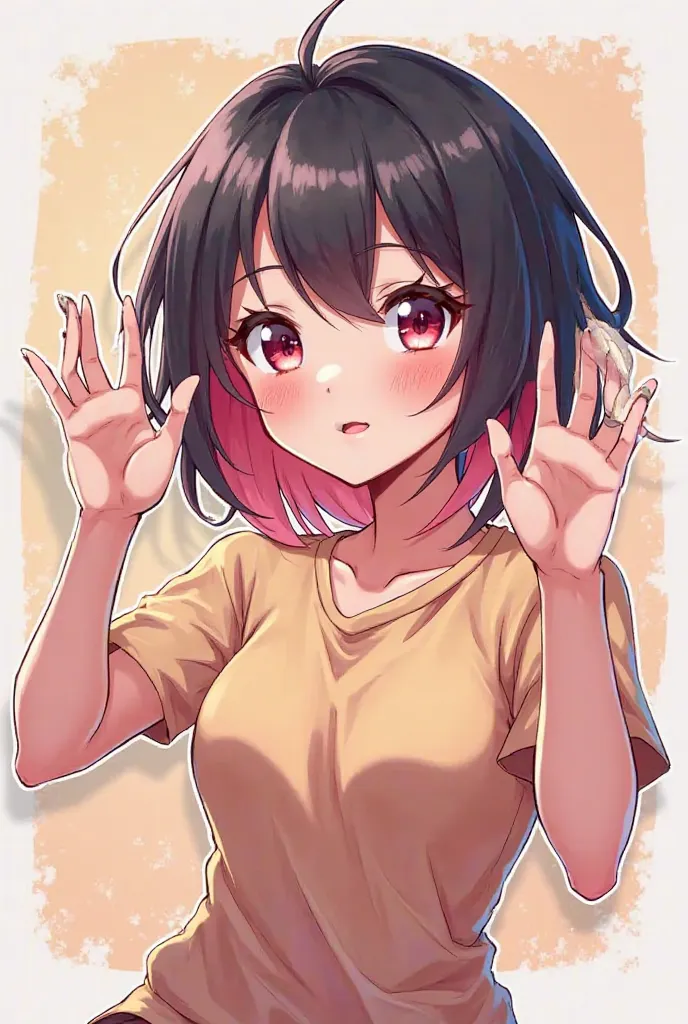 She is now making dick sucking hand gestures and shes anime