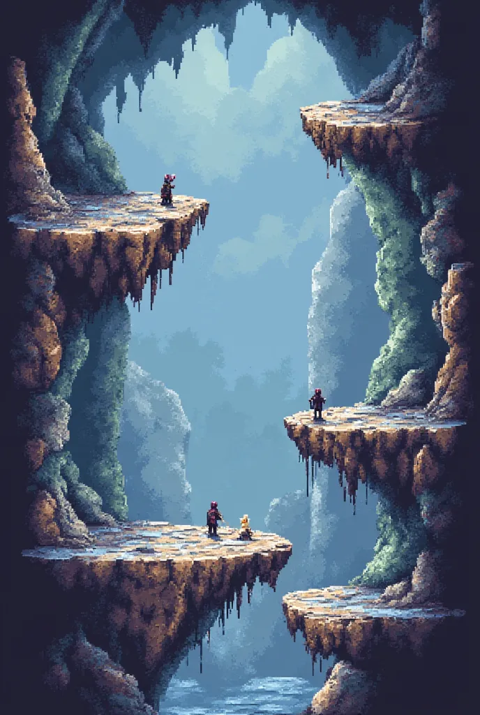 Pixel art, platform, Stone, brittle