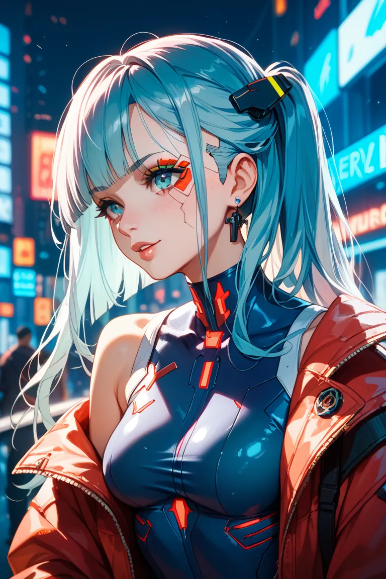 Cyberpunk、near future、pretty girl