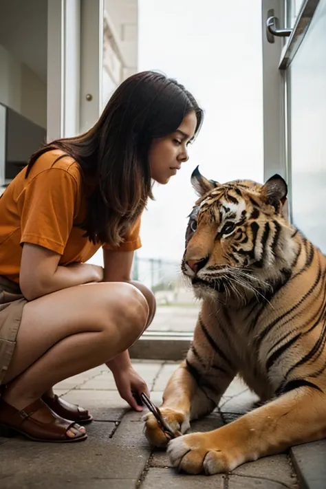 tigers and humans