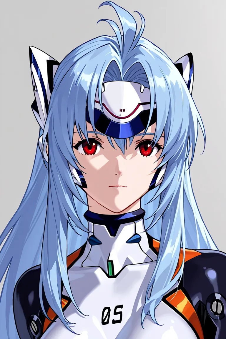 fused character, rei ayanami (evangelion), and kos-mos (xenosaga)