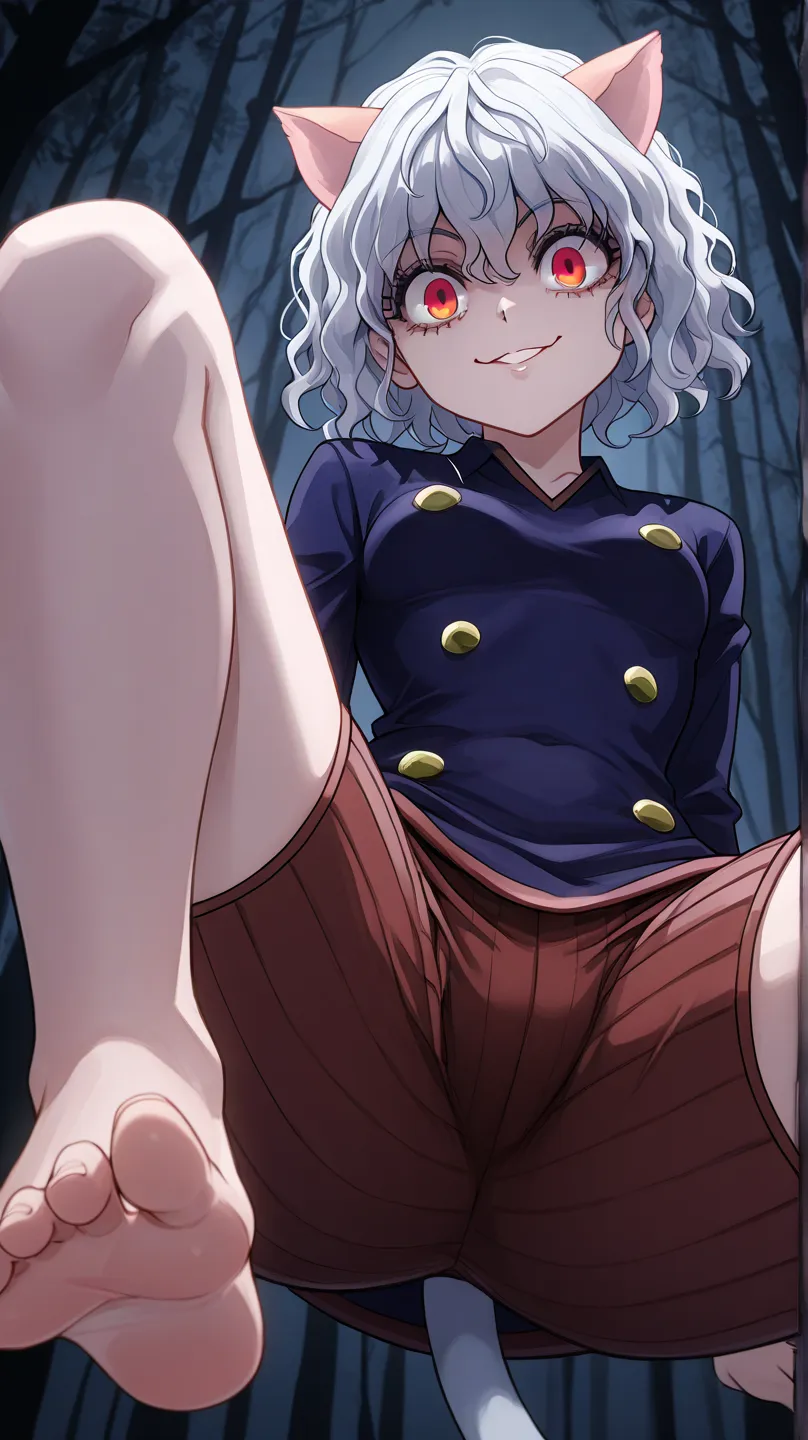 pitou
High quality ,  best quality , masterpiece,  High Resolution , detailed face( LoRA: pitou),anatomically correct, detailed hair(LoRA: pitou) ,detailed bangs(LoRA: pitou)
solo, 1 girl, 
short hair, wavy hair, white hair , cat ears, cat tail,red eyes, s...