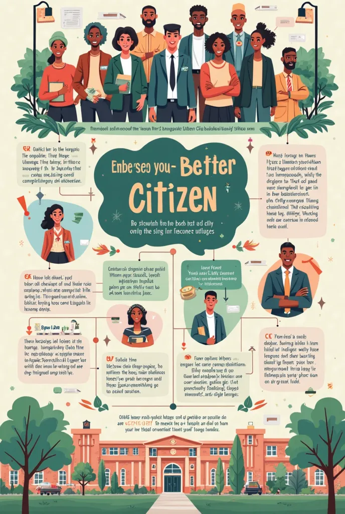 A poster on how to be a better citizen in educational institutions 