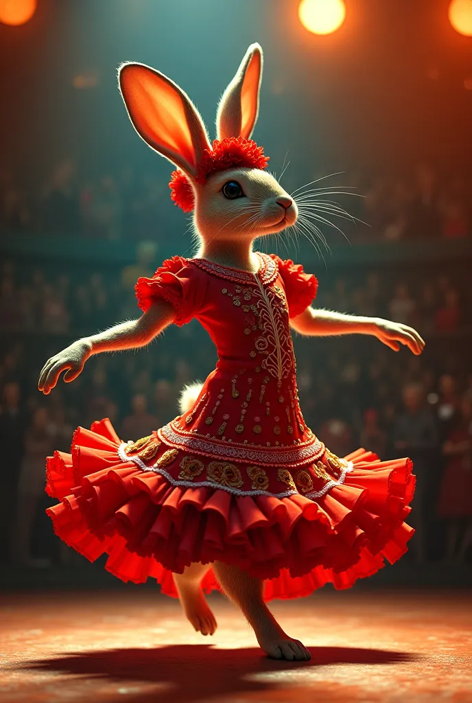 Flamenco dancing rabbit 