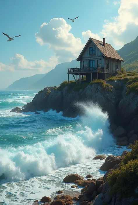 Waves into the house video