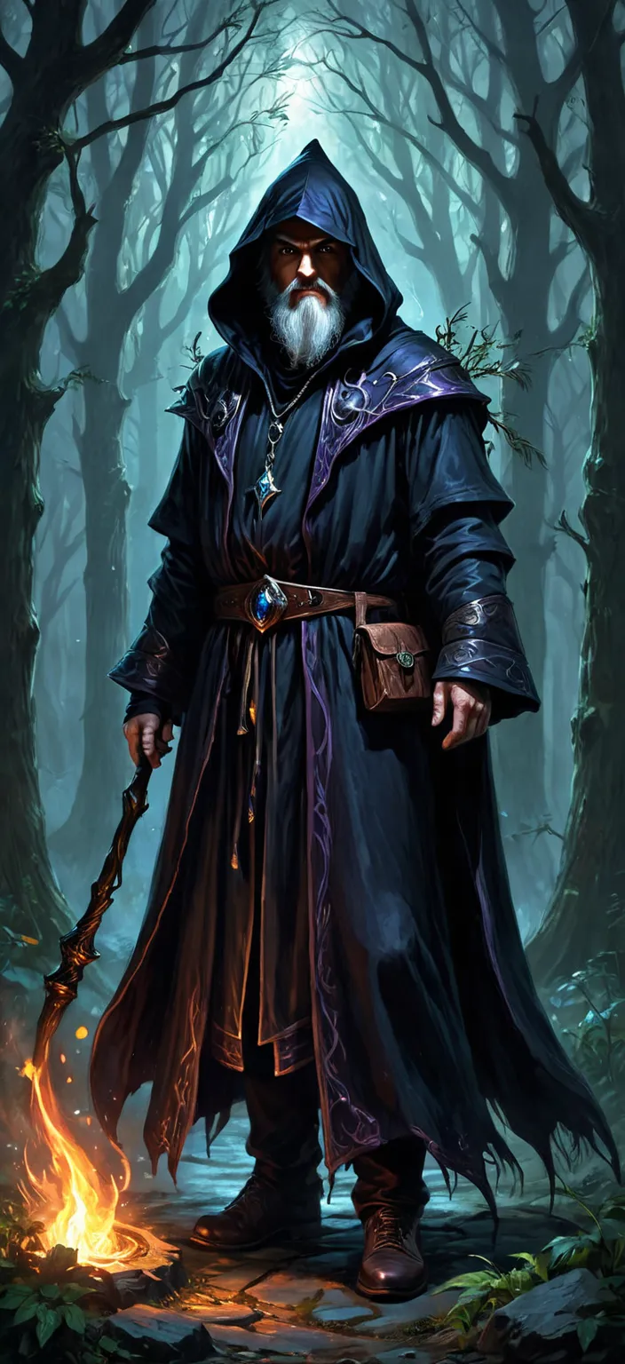 The dark wizard in the hood art