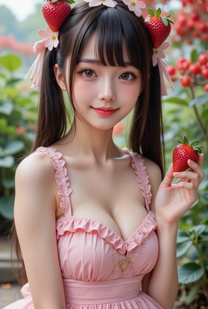 (extremely detailed, score_9, score_8_up, score_7_up, highest quality, ultra high quality, highest resolution, sharp focus, 8K UHD), Fantastic and realistic portrait of a petite very young Japanese woman, (((full body photo, slender legs visible))), happy ...