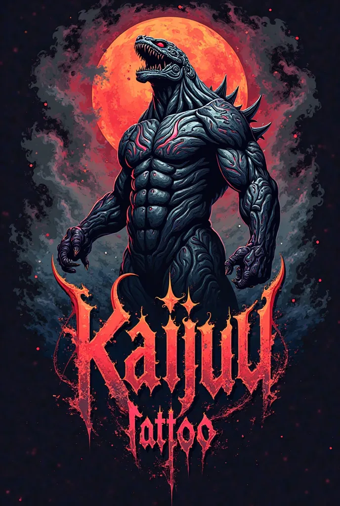 Logo de banda deathcore que diga " kaijuu tattoo"