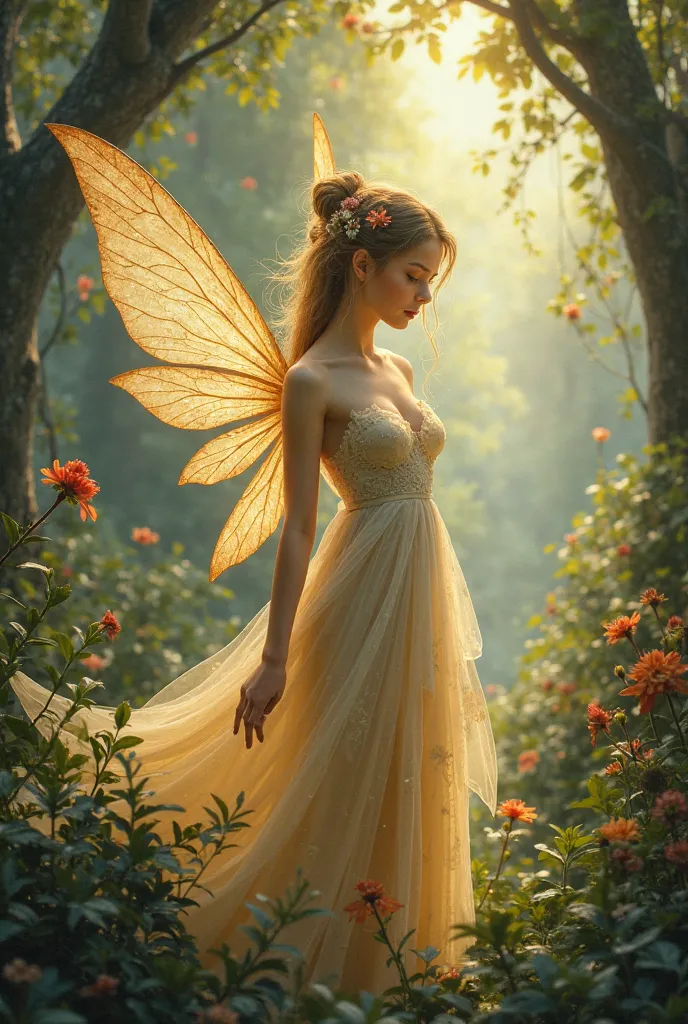 But without ceasing to be an enchanted fairy 