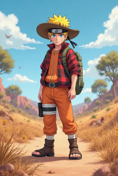 Naruto wearing Traditional Australian Clothes