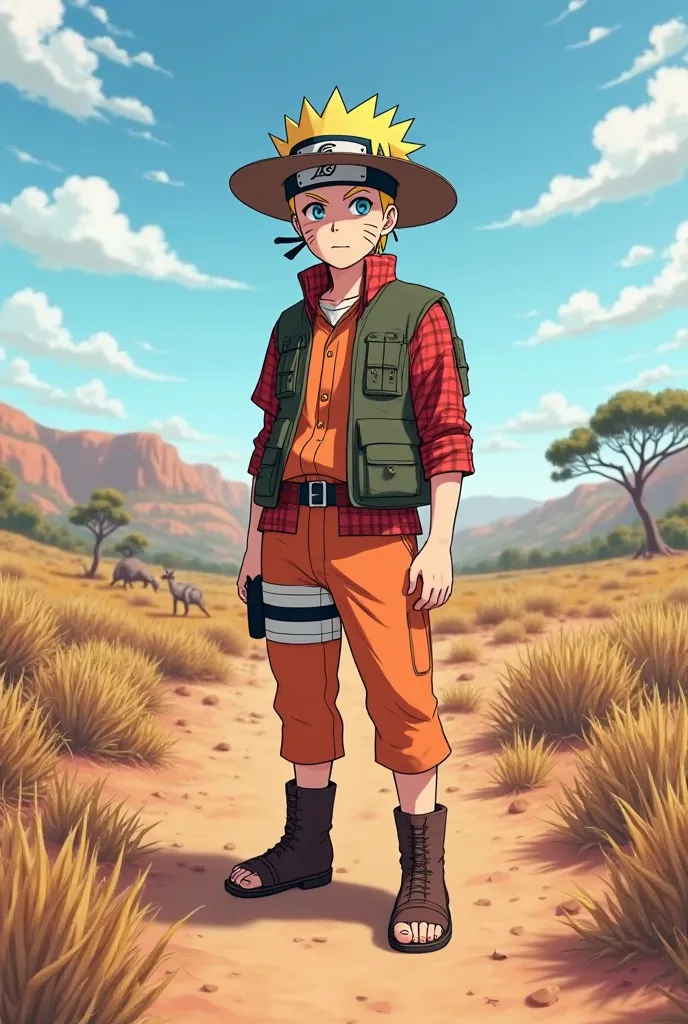 Naruto wearing Traditional Australian Clothes