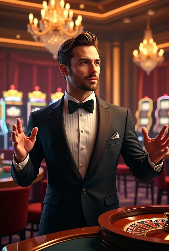 I would need you to create a unique image for an online casino that is very striking