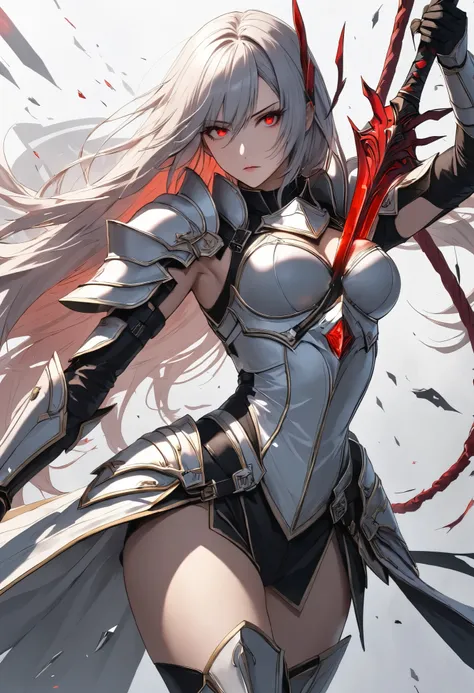 Ultra-high resolution, super detailed, dynamic composition, staring at you, and slash vertical with sword,
BREAK a female paladin, solo, (holding sword with her hands:1.27, A sword swung down vertically, (lifting it above her head, and after Swings down a...