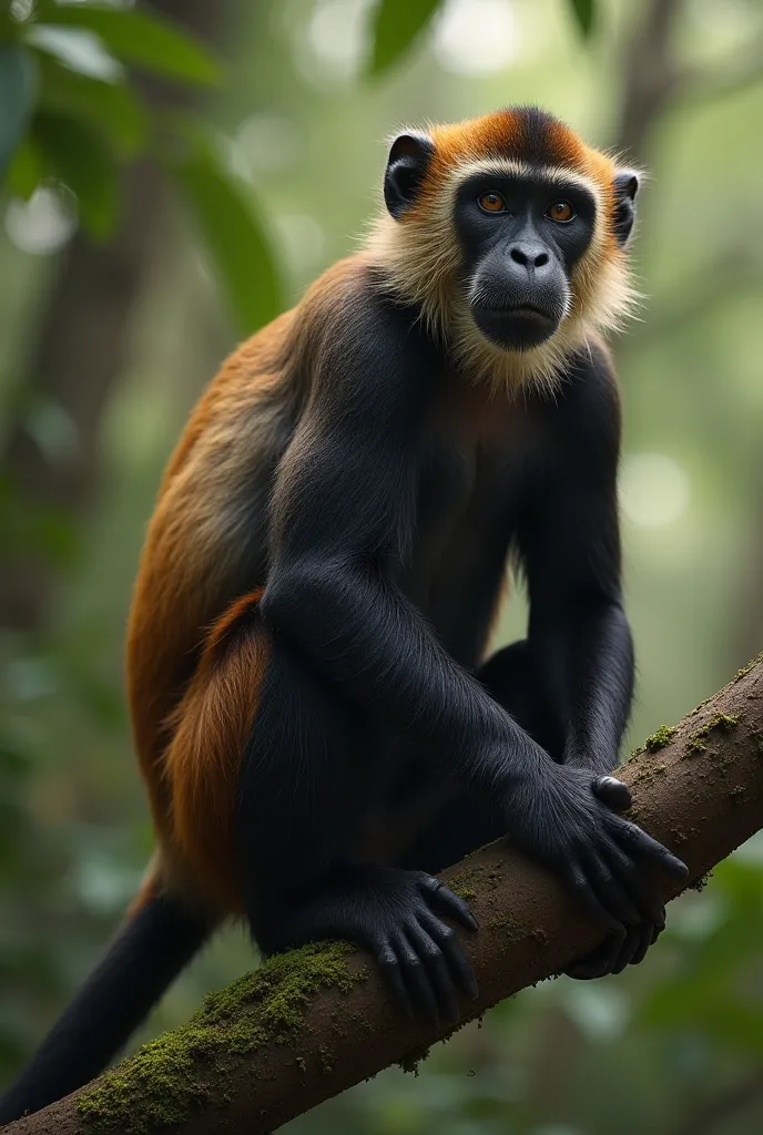 Imagine a unique animal that combines all types of monkeys in its appearance.. . Its tail is a combination of the long and flexible tail of a spider monkey and the thick tail of a macaque monkey, giving it an amazing ability to swing between trees quickly ...