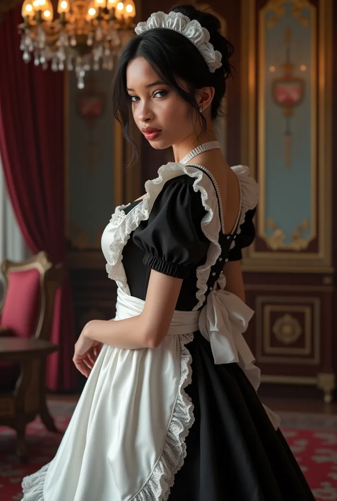  with maid costume 