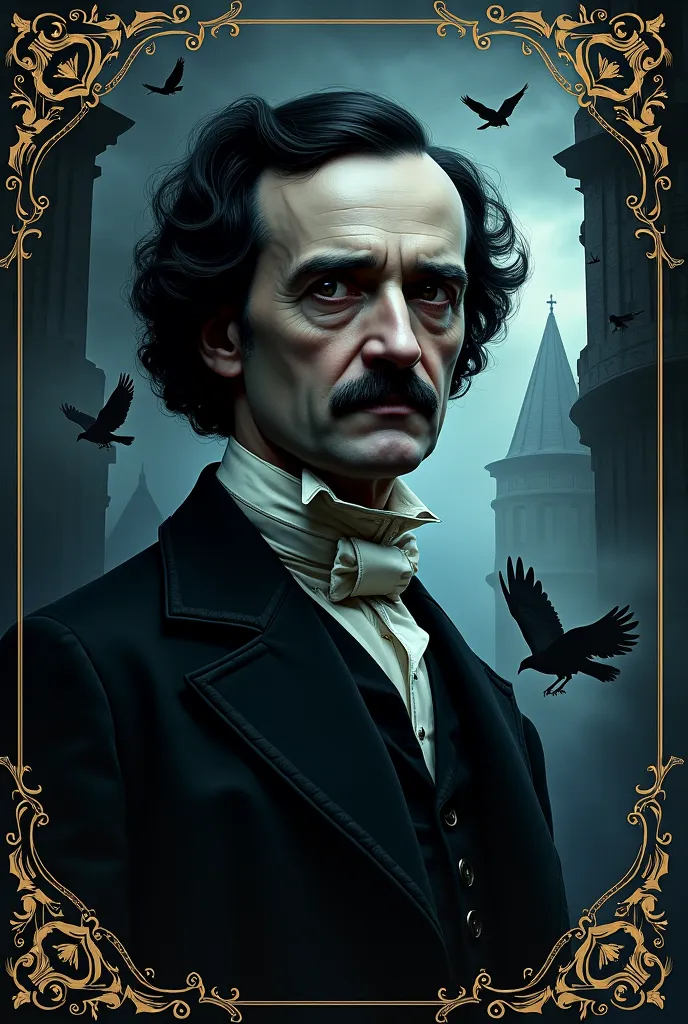 Could you me a creative cover for a edgar fallen poe porfolio