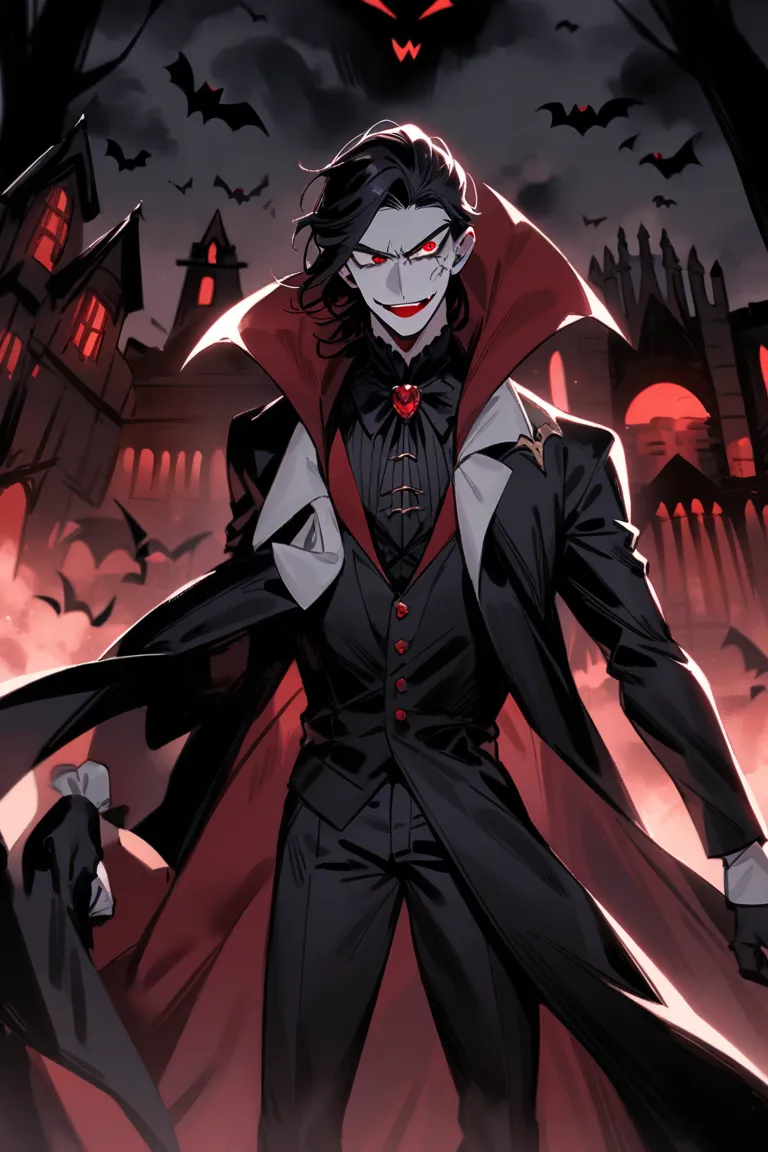 He was chosen to be the new vampire emperor Dracula's grandson, Dracula's grandson, even though he looks like just a , he has an extremely powerful power capable of breaking mountains and his blood domination, he is a vampire, Dracula's grandson, a dark se...