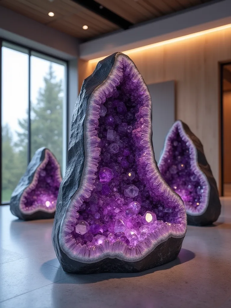 gym machines made from the amethyst gemstone