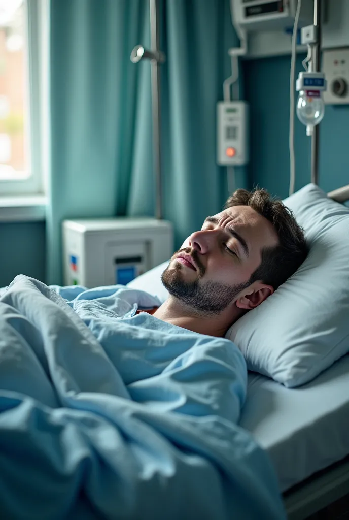 Let a hospital room be a sick man and not have a severe illness