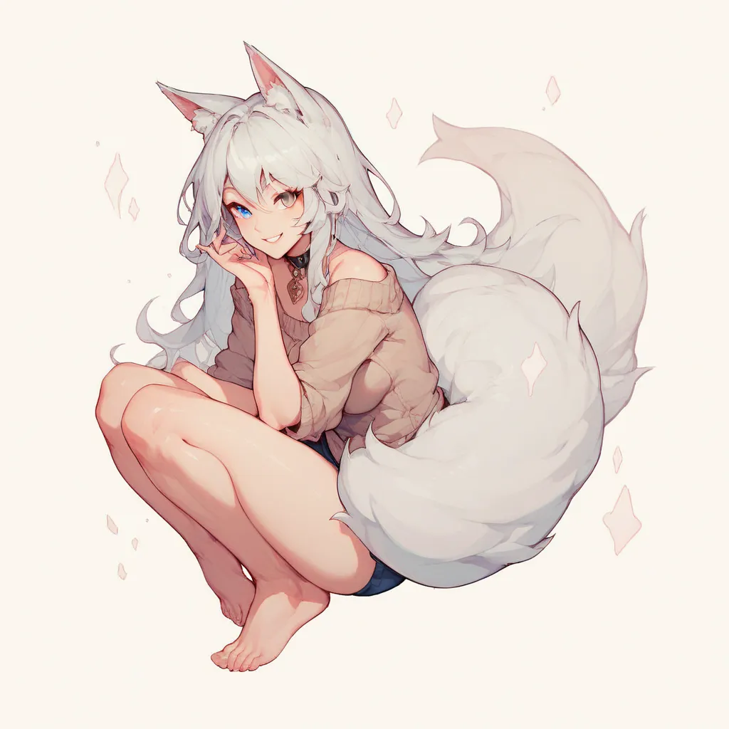 fox girl smiling