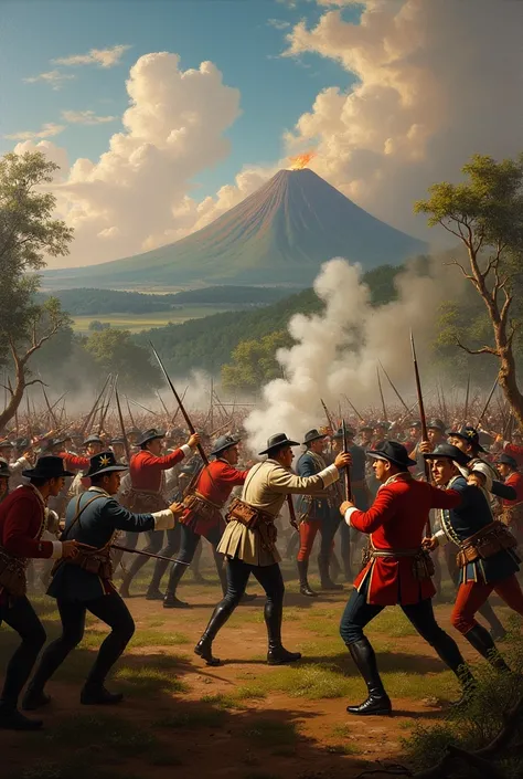 An image of the Battle of Santa Rosa in Costa Rica 