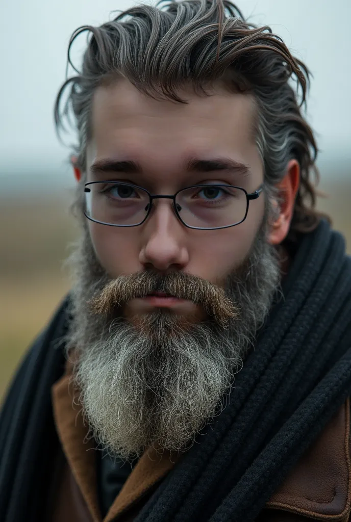 Character with a beard, realistic, photo 