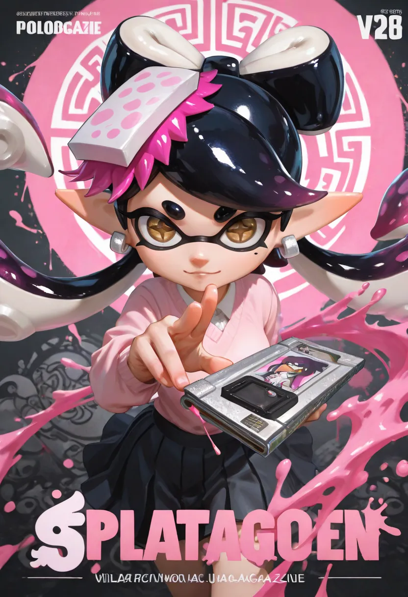 (best quality, highres icon:1.2),ultra-detailed graffiti art，ink splatter，wilderness，splash ink painting，Abstract，rich and colorful,Callie from splatoon，vague dream，dynamic energy,publish creation，visual impact,modern aesthetics,Elegant and simple,Contempo...