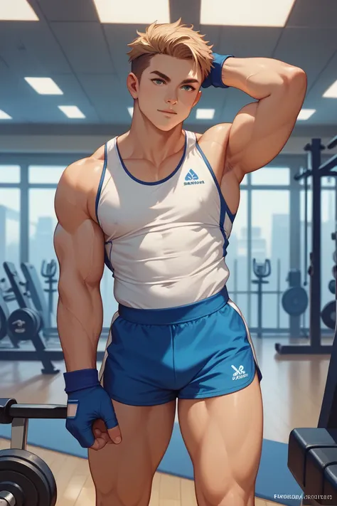 A gym , background, anime style, gym background, no character, just background 