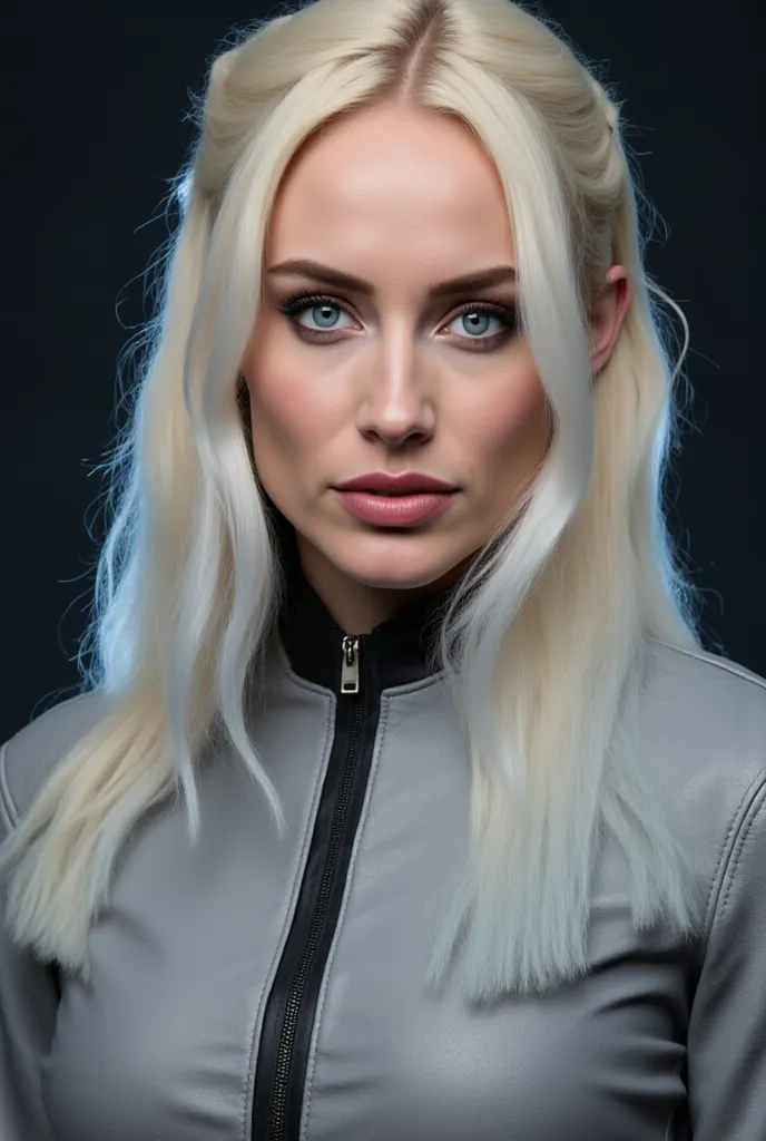 A live action of the character from Killer Frost DC if she were played by actress Sophie Turner. The same style you gave me at the beginning but with Sophie Turner's face.